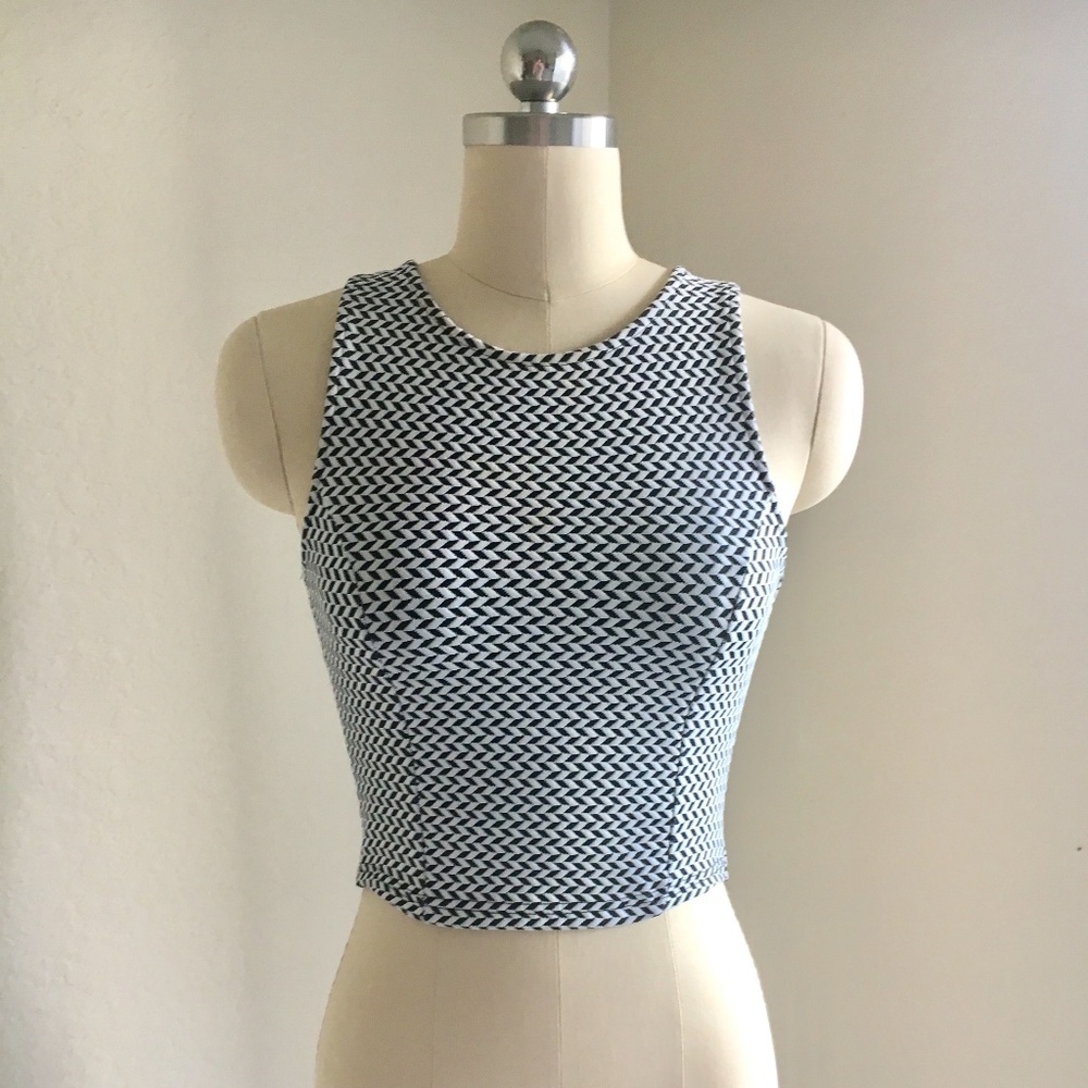 Miss Selfridge Cross Back Crop Top